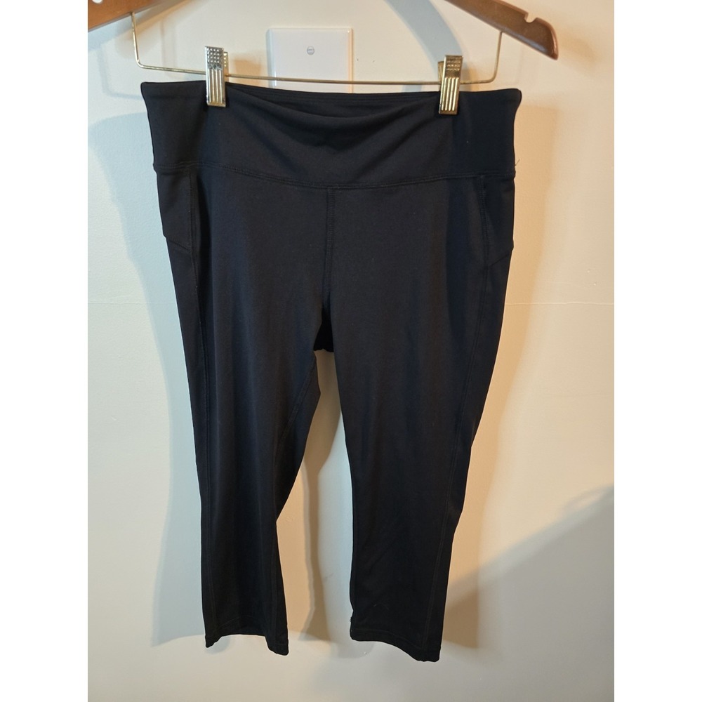 Alo Yoga Leggings Womens Black Capri Workout Pants Athletic Size M Athleisure